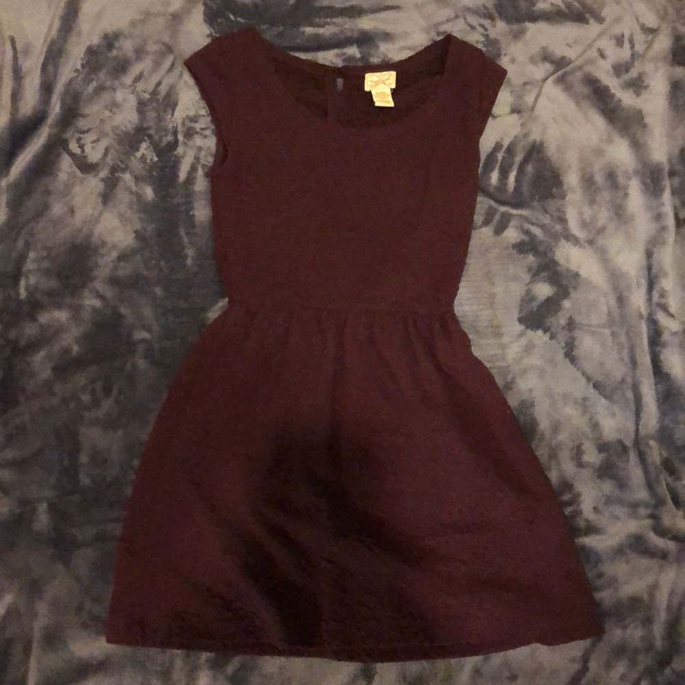 Wine colored dress